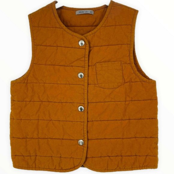 Etoile Lala Lightweight Button Quilted Vest 11 Kid - Picture 1 of 4